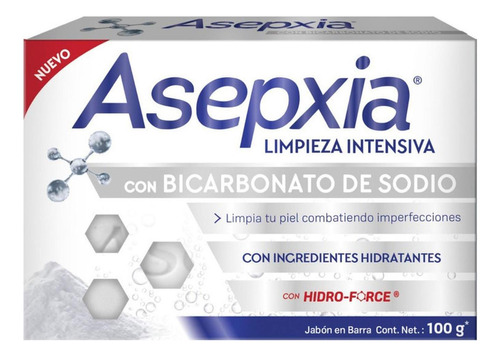 Asepxia Jabon Facial Antiacne Bicarbonat - g a $154