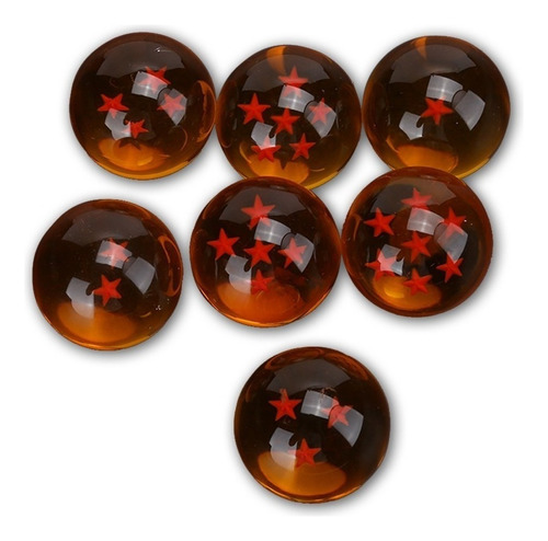 Juego De 7 Bolas De Cristal Jp Anime Dragonball Z Stars (bol