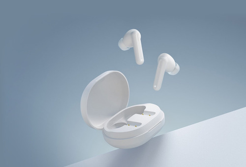 Auriculares in-ear gamer inalámbricos Haylou GT Series GT7 blanco con luz LED