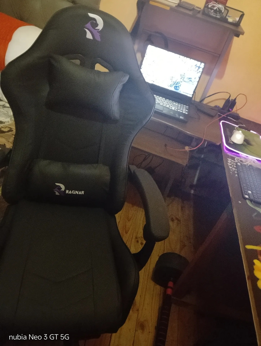 Foto real de Silla Gamer Negra De Escritorio Marca Ragnar® Odín Xz-1000