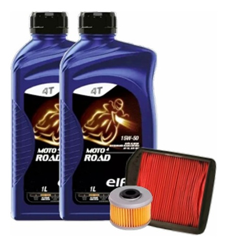 Kit Filtros Aire Aceite Orig Honda Falcon Nx 400 + Elf 15w50