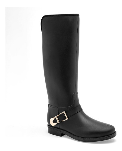 Botas Impermeables Mujer Top Moda Negro 084-843