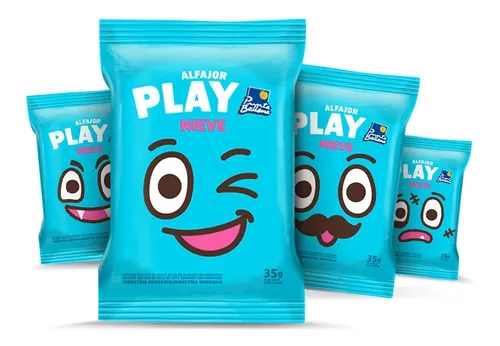 comprar Caja De 12 Alfajor Play Nieve Punta Ballena