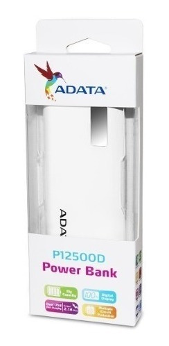 Power Bank Adata P12500d 12500mah Blanco