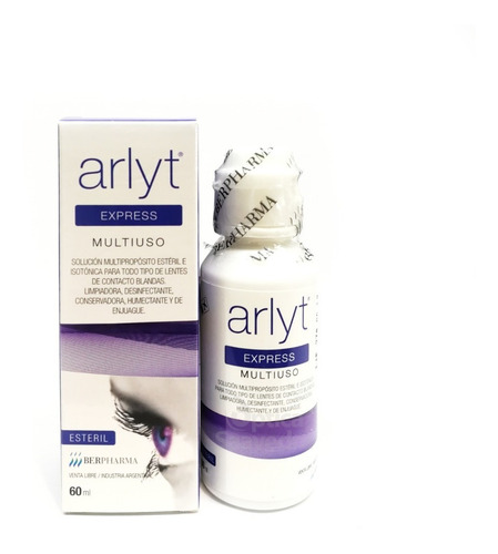 Imagen 3 de 3 de Arlyt Express 60 Ml Solucion Para Lentes Contacto Optica