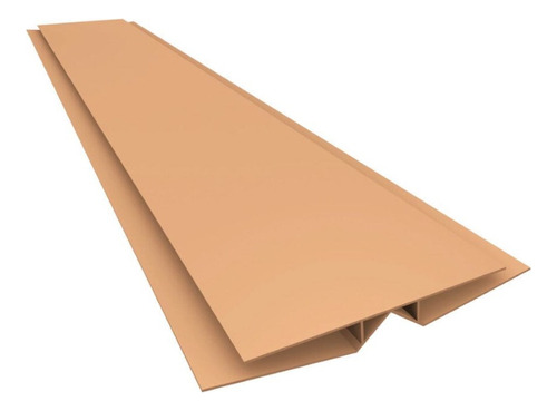 Perfil H Unión Flexible Ocre Pvc 6mts