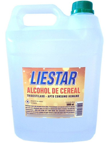 Imagen 3 de 3 de Bidon Alcohol De Cereal Tridestilado 25 Litros Buen Gusto