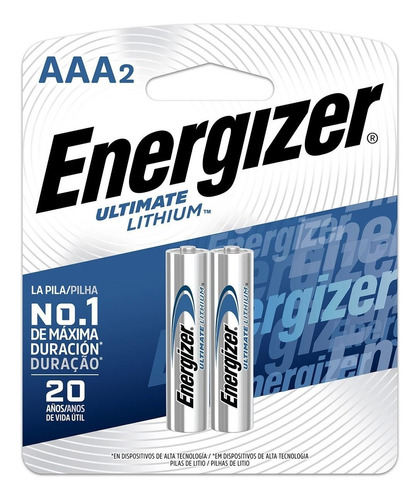Blister 2 Pilas Litio Energizer Aaa Ultimate Lithium Digital