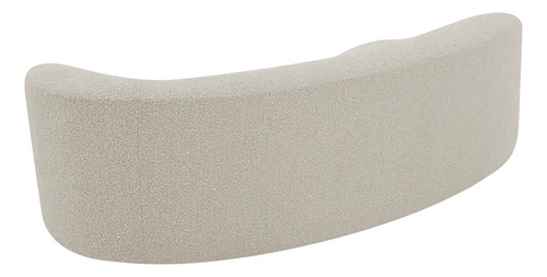 Divã Recamier Orgânico Tokyo 180cm Lado Esquerdo Linho Cor Bege