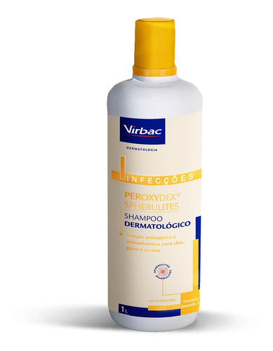 Shampoo Virbac Peroxydex Spherulites Para Cães - 125ml