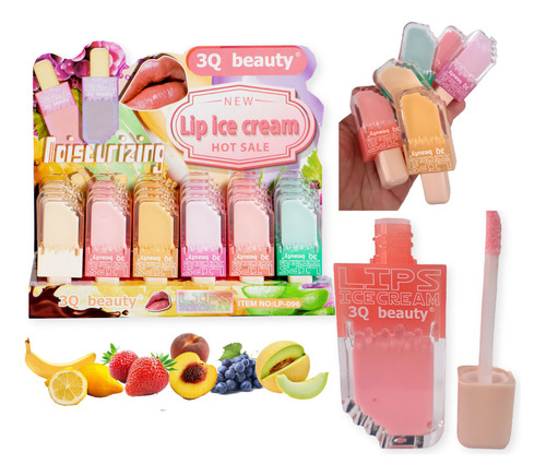 Balsamo Hidratante S/color Perfumado Frutal Helado Ice Cream