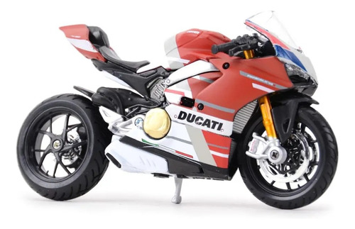 Moto De Colección Maisto 1:18 Color Ducati Panigale V4 Rojo