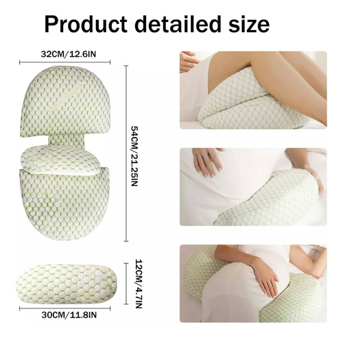 Almohada De Embarazo Lactancia Ajustable Suave Portátil