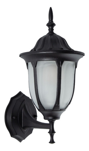 Farol Pared Moderno Negro 1 Luz E27 60w