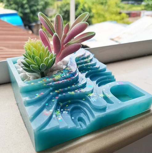 Molde Silicon Para Maceta Diseño Jardín