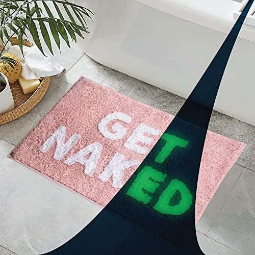 Markhomia Get Naked Bath Mat - Glow In The Dark Cool Rug - M