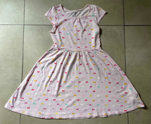 Vestido Importado H&m Manga Corta Talle 6-8 Años