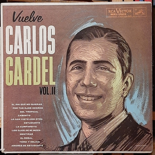 Disco Lp Vuelve Carlos Gardel Vol. I I Rca #5876