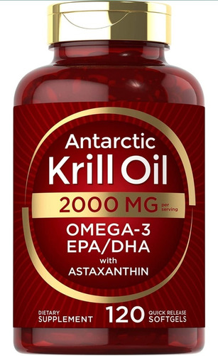 Aceite De Krill 2000mg Americano Sin Gluten Puro