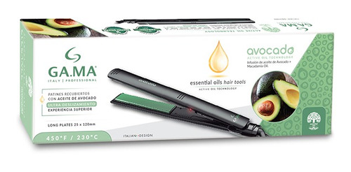 Planchita Pelo Ga.ma Elegance Avocado 230ºc Aceite De Palta