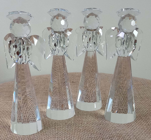 Imagem 7 de 7 de Peça Decorativa Em Cristal Transparente Anjo