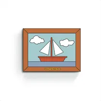 Comprar Cuadro Barco Simpsons Velero Sillon Moby Dick Arte Marge