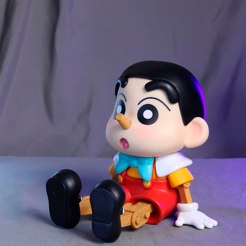 Figura Crayon Shin Chan 16cm Pinocho Colección Anime