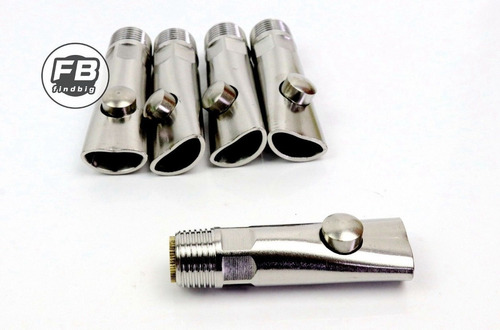 Imagen 2 de 4 de 5pcs Splash Prueba Acero Inoxidable Niple Bebedero Bebedero
