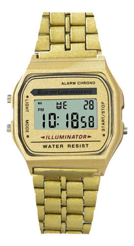 Reloj Caballero Y Dama Dorado Mate Unisex Clasico