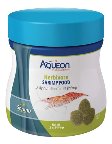 Alimento Para Camarones Herbivoros  Aqueon 45,4  Grs