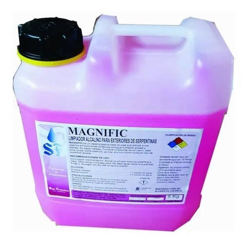 Limpiador Alcalino Magnific Para Serpentina Base Acuosa 5 Kg