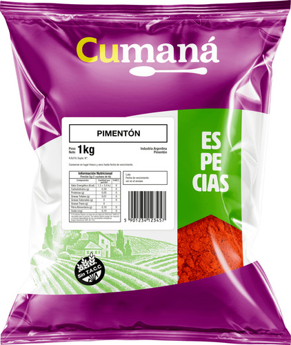 Pimentón Cumaná Sin Tacc X 1 Kg