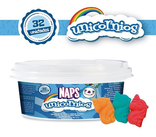 Gomas Unicornios Naps 210gr - Kg a $38