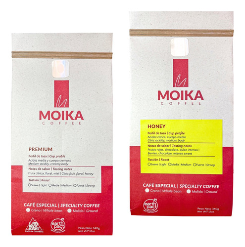 Café Especial Moika Premium + Honey Kit Gourmet Molido