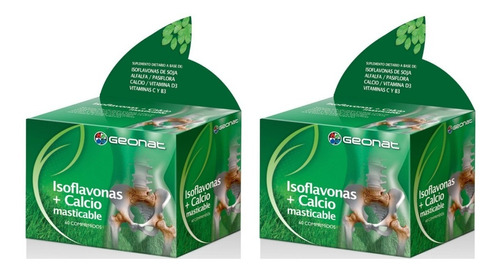 Isoflavonas Calcio Menopausia Osteoporosis Período Mujer X2 