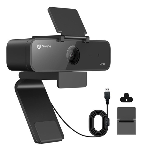 Cámara Web 4k Usb Ai Con Micrófono Y Control De Gestos