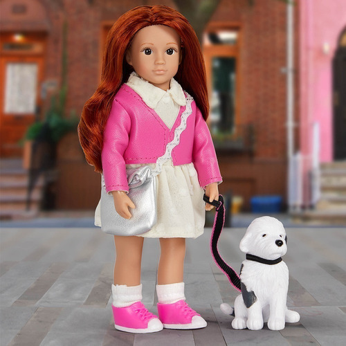 Imagen 4 de 5 de Lori Muñeca Emmelina 16cm Con Mascota Perro Otis