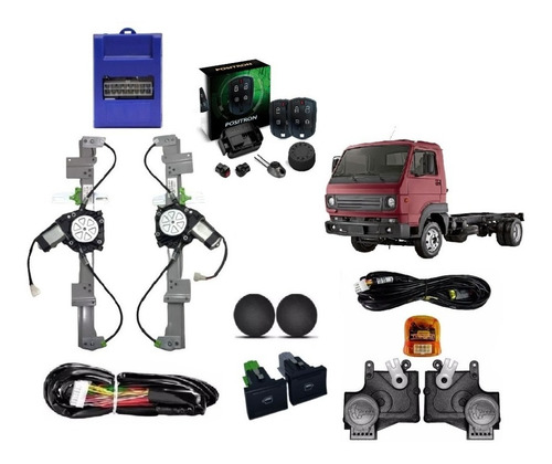 Kit Vidro Eletrico Vw Delivery 8.160 Exact + Trava 12v 13/16