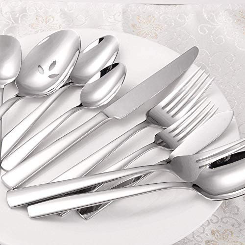 Juego De Cubiertos De 45 Piezas De Acero Inoxidable 18/0 Silver