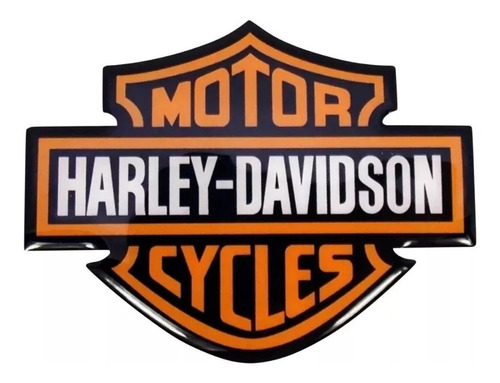 Emblema Adesivo Resinado  Harley Davidson Rs23 Cor EMBLEMA LOGO RESINADO