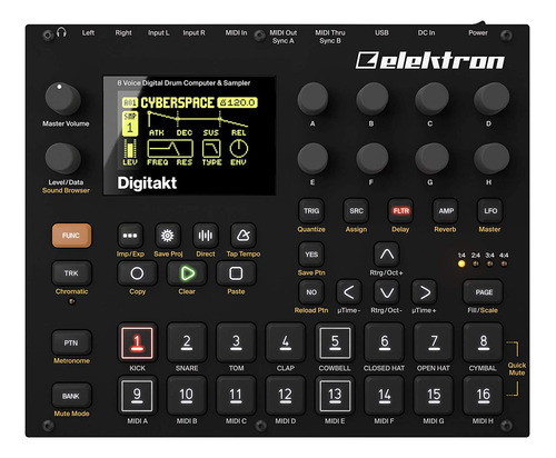 Elektron Dds-8 Digitakt 8-track Sampler Y Secuenciador Midi