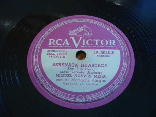 Pasta Miguel Aceves Mejia Vargas Rca Victor C67