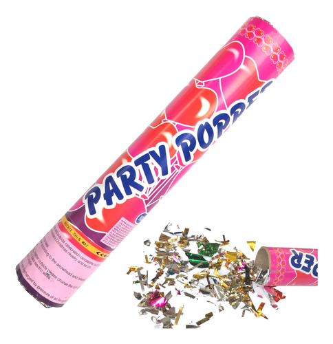 Bazuca Lanzador Confeti Cañon Party Popper 80cm Pack 5