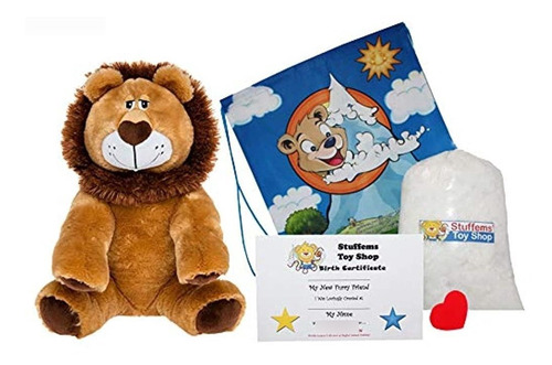 Haga Su Propio Muñeco De Peluche Heartnosed Lion No Sew Kit