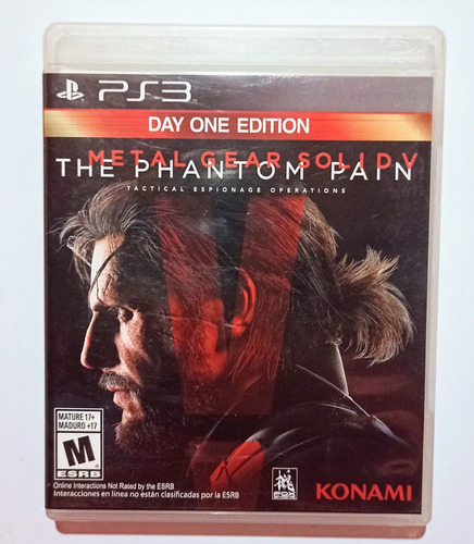 Metal Gear Solid V The Phantom Pain Ps3 Fisico Impecable!