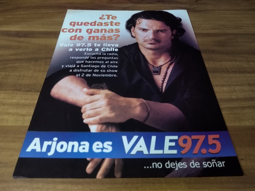 (ph274) Ricardo Arjona * Publicidad Fm Vale