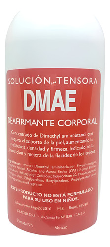 Solución Tensora Dmae Al 10%. Ph 6 . Zine 300ml