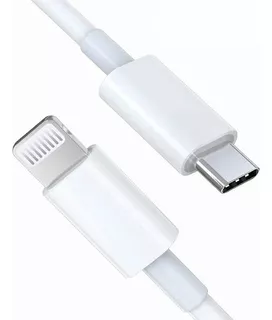 Cable Usb Tipo C Cargador P/ iPhone 11 12 13 C52 Blanco