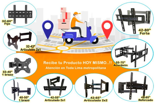 Rack Tv Movil 180° Lcd/led/curvo 32 A 42 ..no Chino