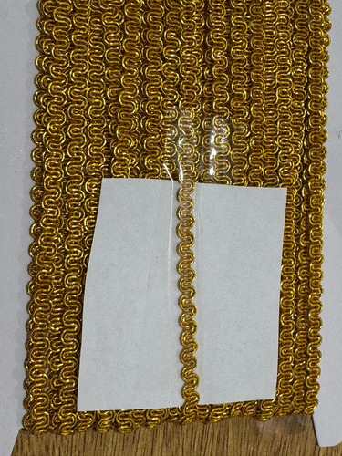 Galon De Lurex Cadeneta 5 Mm De Ancho X 20 Mts Art 1107 Dorado 1107